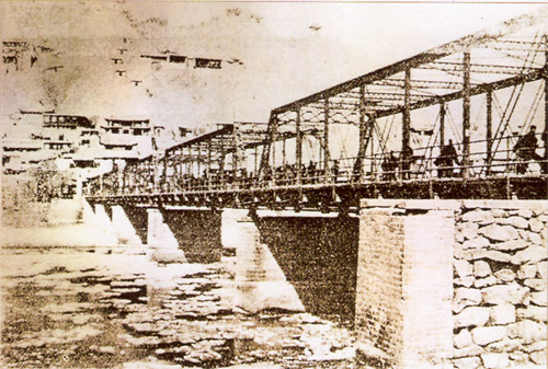 1940年的黄河铁桥