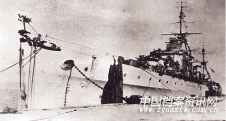 1949年2月12日,国民党海军首举义旗的第一舰队所属护航驱逐舰"黄
