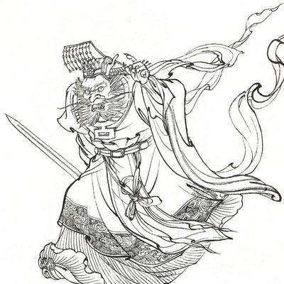 龙王是古代神话传说中在水里统领水族的王,掌管兴云降雨,属于四灵