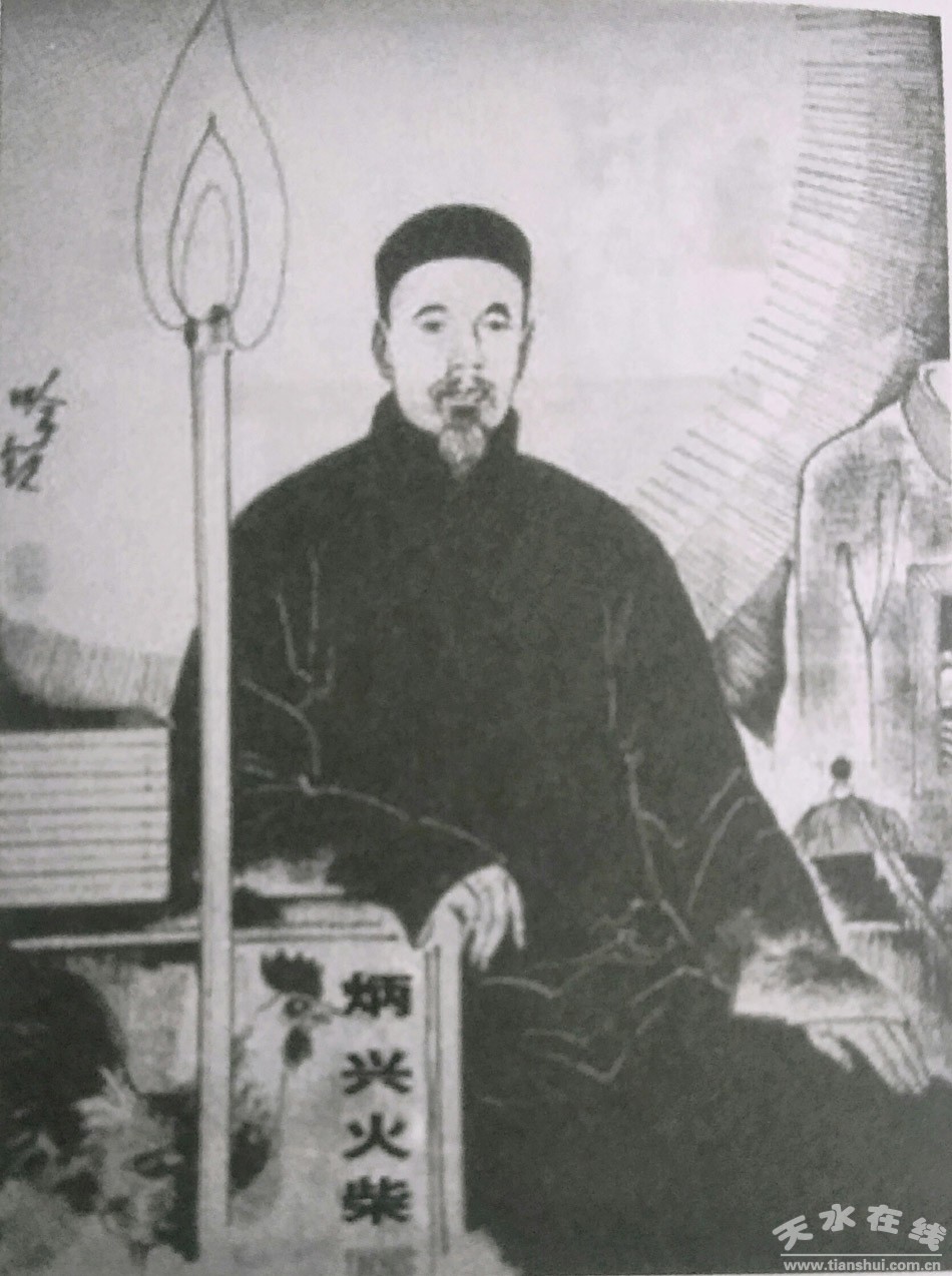 ("面粉大王"荣德生画像)